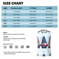 thumbnail image 6 of Fotbe Men's Cute Gnomes in USA1 Print Men's Sleeveless Muscle Tank Tops Casual T-Shirts for Gym Workout Beach-XX-Large, 6 of 8