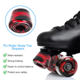 thumbnail image 6 of 8 Pack LED Flash Wheel Roller Skate Wheels with Bearings 32mm x 58mm Roller Skating Accessories, 6 of 7