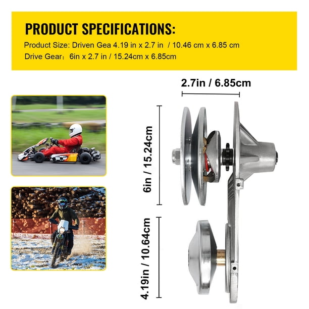 KFFKFF Go Kart Torque Converter Kit 3/4