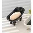 thumbnail image 2 of Ceramic Black Clawfoot Bathtub Bar Soap Dish for Bathroom Shower Decorative Soap Dish Sponge Holder Shower Bar Soap Tray Container for Bathroom, Kitchen Sink, 2 of 5