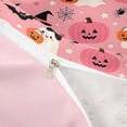 thumbnail image 4 of Homewish Halloween Witch Ghost Bedding for Girls, Pink Pumpkin Bat Spider Duvet Cover Full, Pink Orange Black, Pink Reversible 3pcs, 1 Duvet Cover and 2 Pillowcases, 4 of 6