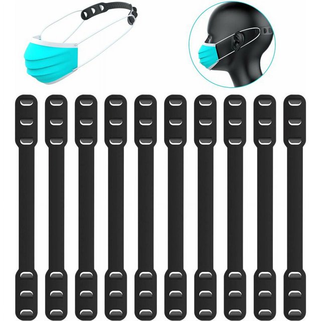 10pcs Extensión de la máscara Máscara anti-apriete Gancho Protección para los oídos Soporte de descompresión Gancho Correa para la oreja Accesorios Extensión de la oreja Máscara Ear Loop Pain S JAMW Sencillez