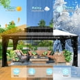thumbnail image 5 of VEIKOUS 16' x 12' Outdoor Hardtop Gazebo, Double Roof Metal Gazebo W/ Nettings for Patio, Garden, 5 of 11