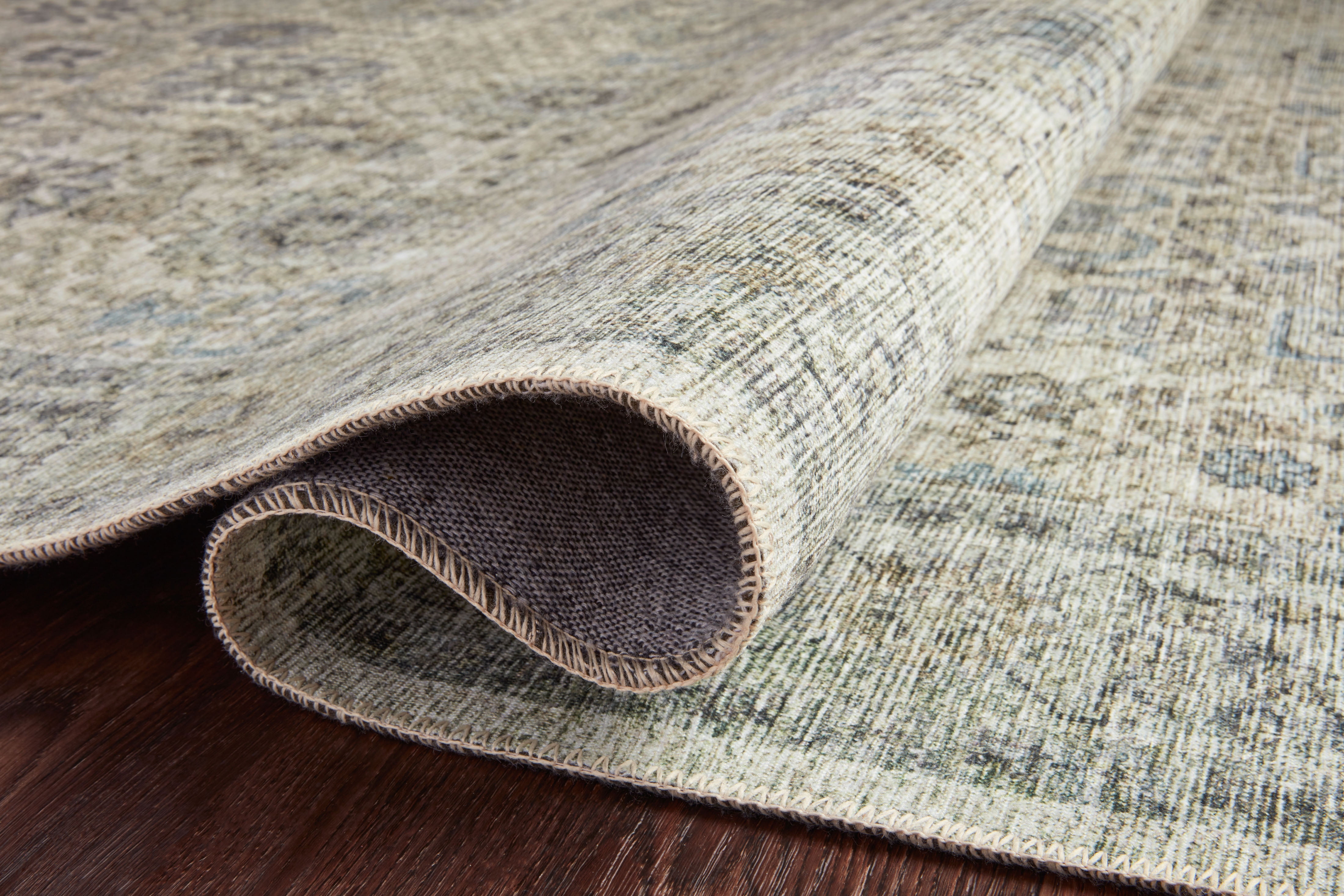 Loloi II Skye SKY-14 Natural / Sage Oriental Area Rug 5'-0" x 7'-6"