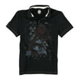 thumbnail image 2 of Jack & Jones Mens Graphic Polo Shirt, Black, X-Small, 2 of 2