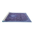 thumbnail image 2 of Ahgly Company Machine Washable Indoor Round Persian Blue Traditional Area Rugs, 3' Round, 2 of 4