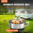 thumbnail image 2 of VEVOR Kit de Rôtissoire pour Barbecue 22 Pouces Grills à Charbon Acier Inoxydable, 2 of 9