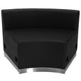 thumbnail image 3 of Flash Furniture ZB-803-480-SET-BK-GG 4 Piece Modular Reception Sofa Set - LeatherSoft Upholstery, Black, 3 of 3