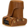 thumbnail image 2 of MegaGear Ever Ready Leather Camera Case Compatible with Olympus OM-D E-M5 Mark II 40-150mm, 2 of 5