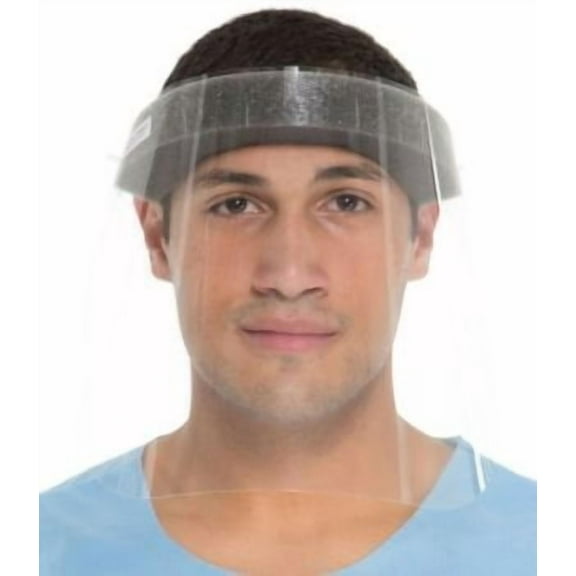 Halyard Health Face Shield - 3/4 Length Clear Visor 7.5 inch - 40/Case