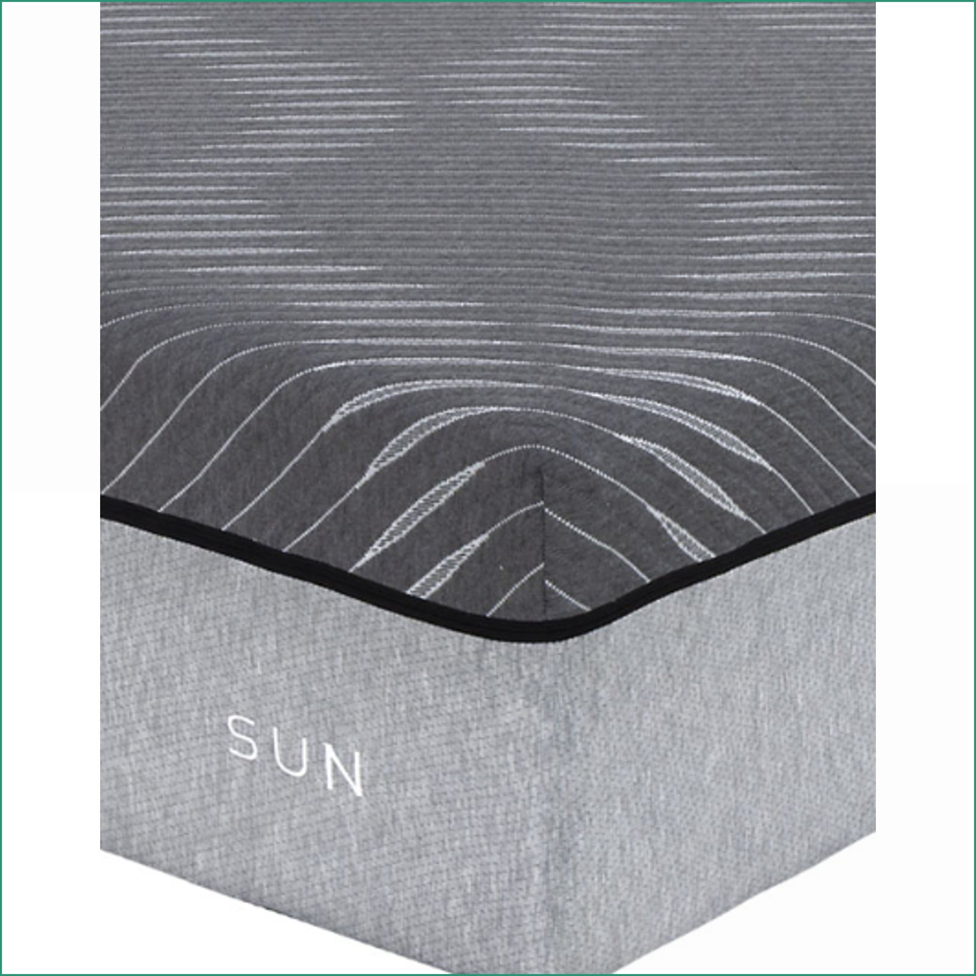 Mattresses, 14'' King Hybrid Mattress with Soft Waterfall Cover | Foam+Spring | Light Gray