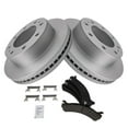 thumbnail image 2 of TRQ Front Premium Ceramic Brake Pad & Coated Rotor Kit w/Chemicals for GM Truck BKA23960, 2 of 6