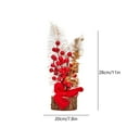 thumbnail image 3 of OEFNTAC Chinese Year Artificial Branches with Red Berries 11x4.7in Table Centerpiece Spring Festival Decor, 3 of 6