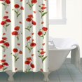 thumbnail image 4 of Pioneer Flower Floral Print Pattern Shower Curtain 72"x72" ,Bathroom Decorative Shower Curtains Set with 12 Hooks,Modern Waterproof Washable Shower Curtain, 4 of 6
