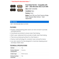 thumbnail image 2 of Front Brake Pad Set - Compatible with 2001 - 2002 Mercedes-Benz CL55 AMG, 2 of 2