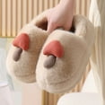 thumbnail image 5 of Nuevos zapatos de algodón de lana eva para mujer, pareja de setas bonitas de suela gruesa para invierno, otoño e invierno, para interiores, gruesos, para el hogar, 5 of 5
