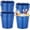 Royal Blue, variant on 12 Pcs Large Galvanized Metal Buckets with Handles, 10 Inch Heavy Duty Round Steel Pails for Party, Wedding, Crafts, Utensils, Table Centerpieces, Pink
