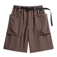 thumbnail image 2 of DayScoop Mens Shorts Casual Breeches Summer Fashion Ice Silk Fitness Breathable Comfortable Loose Sports Thin Running Fast-drying Short Pants Plus Size, 2 of 5