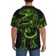 thumbnail image 3 of Fotbe DINOSAUR IN SPACE Camisa Estampada de Manga Corta para Hombre, Casual de Verano, Estilo Playero, Sin Arrugas-4X-Large, 3 of 5