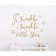 thumbnail image 3 of Adhesivo de pared artístico de vinilo YONGSHENG Twinkle Twinkle Little Star oro mate 57 x 42 cm, 3 of 5