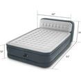 thumbnail image 4 of MarketLane 64447ED Dura-Beam Deluxe Ultra Plush Air Mattress with Headboard: Fiber-Tech – Queen Size – Built-in Electric Pump – 18in Bed Height – 600lb Weight Capacity, 4 of 11