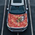 thumbnail image 2 of HUIACONG Eagle Hibiscus Print Car Hood Cover, Universal Fit Stretchable Dustproof Front Hood Protector Wrap, Foldable Auto Exterior Decor Accessory for Most Sedans, 39.37" x 59.05", 2 of 7