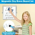 thumbnail image 4 of Magnetic Desktop Dry Erase Double Side Magnetic White Board, 4 of 7