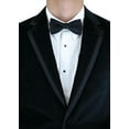 thumbnail image 4 of DTI BB Signature Men's Two Button Side-Vent Jacket Black Velvet Tuxedo Suit Black, 4 of 5