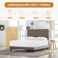 thumbnail image 3 of Colchón Matrimonial Memory Foam, Colchones Matrimoniales con Gel de Enfriamiento, Colchon Matrimonial Firmeza Media en Caja, Alivio de Presión, Sin Fibra de Vidrio, 3 of 4