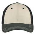 thumbnail image 3 of Yellow Rooster Men's District Tri-Tone Mesh Back Cap Sandstone/Charcoal/Black, 3 of 4