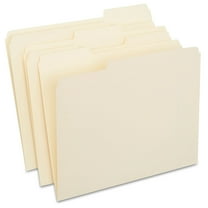 Staples 3-Tab File Folders Letter Assorted Position Manila 250/Box TR56673