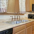 thumbnail image 2 of Akicon Two-Handles Bridge Kitchen Faucet with Side Sprayer 8-3/8 Inch High Arc Antique Copper Antique, 2 of 5