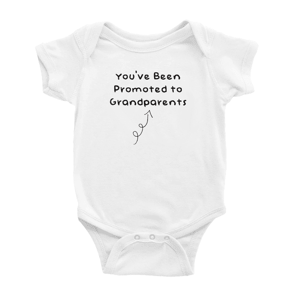 You've Been Promoted to Grandparents Cute Baby Clothing Bodysuits Boy Girl Unisex