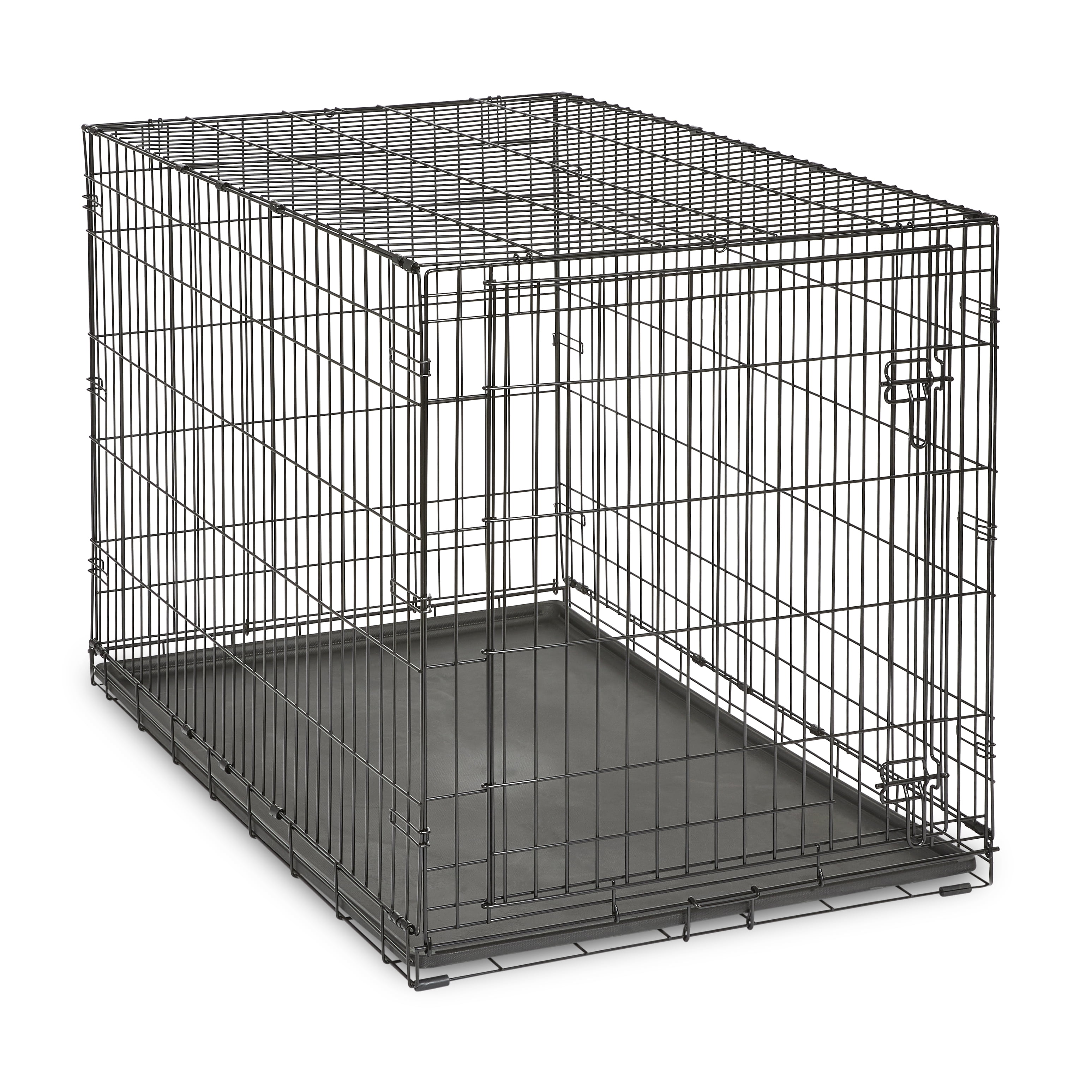Vibrant Life Foldable 48" Wire Crate for Dogs with Divider and Leak-Proof Tray