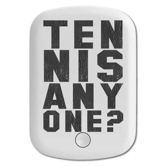 DistinctInk Magnetic Battery Pack, 5000 mAh Wireless Portable Charger with USB-C Cable, Compatible with MagSafe iPhone 14 / 13 / 12 Series - Tennis Anyone?