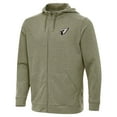thumbnail image 2 of Men's Antigua Olive Arizona Cardinals Effortless Full-Zip Hoodie Jacket, 2 of 4