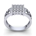thumbnail image 3 of 0.25ct Round Not Enhanced Mens Fancy Anniversary Engagement Ring Solid 18K Rose, White or Yellow Gold F VS1, 3 of 3