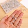 thumbnail image 5 of 100Pcs Clear Flat Head Push Pin Flower Push Pins for Bulletin Board Cork Notice Board Pin Thumb Tacks Drawing Pins, 5 of 7