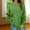 Green, variant on Woman Sweatshirts Pullovers for Women Crewneck Long Sleeved Solid Color Chest Pleated Velvet Top Loose Fall Winter Comfy Fashion Party Workout Top,Green