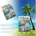 thumbnail image 4 of Welcome To The Lake Adirondack Chair Decorative Garden Flag, Spring Summer Lakehouse Boat Yard Outside Decorations, Seasonal Burlap Outdoor Small Home Decor Double Sided 12 x 18, 4 of 6