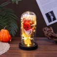 thumbnail image 2 of Halloween Plastic Cover Pumpkin Flower Bouquet Night Light Holiday For Tabletop Party & Home Atmosphere, 2 of 5
