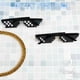 thumbnail image 3 of Paquete de 2 gafas de sol divertidas pixeladas mosaico Gamer gafas fiesta discoteca Cool brillar Electrónica, 3 of 5