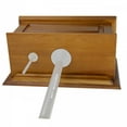 thumbnail image 5 of Renovators Supply Light Oak Wooden Raised High Tank Pull Chain Toilet Part Tank w/Screws, 5 of 6