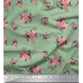 thumbnail image 1 of Soimoi Polyester Crepe Fabric Leaves & Floral Print Sewing Fabric Yard 52 Inch Wide, 1 of 3