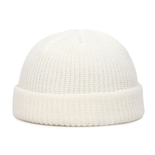Sombrero Pareja Otoño e Invierno Gorra Delgada de Comercio Exterior Gorro de Punto Gorro de Jersey Cálido para Hombres y Mujeres Gorro Frío para Mujer Gorro de Piso de Piel de Melón