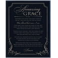 thumbnail image 2 of Amazing Grace solid wood wall plaque wedding gift Idea for couple, 2 of 9