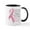 White/Black Inside, variant on CafePress - Breast Cancer Strong Survivor Mug - 11 oz Ceramic Mug - Novelty Coffee Tea Cup