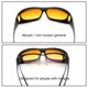 thumbnail image 4 of Ciclismo de visión nocturna Gafas de sol anti UV conduciendo gafas a prueba de viento amarillo, 4 of 8