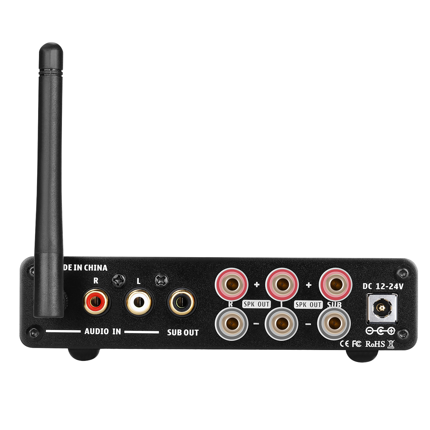 home amplifier with subwoofer output