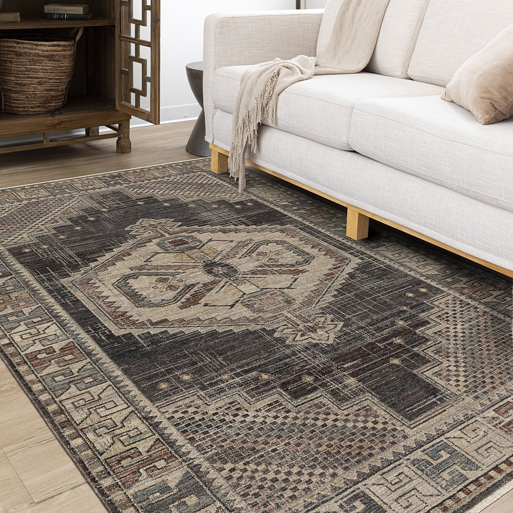 Mohawk Home Cochran Woven Area Rug, Mocha, 5' 3" x 8'